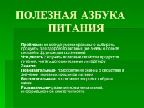 Полезная азбука питания