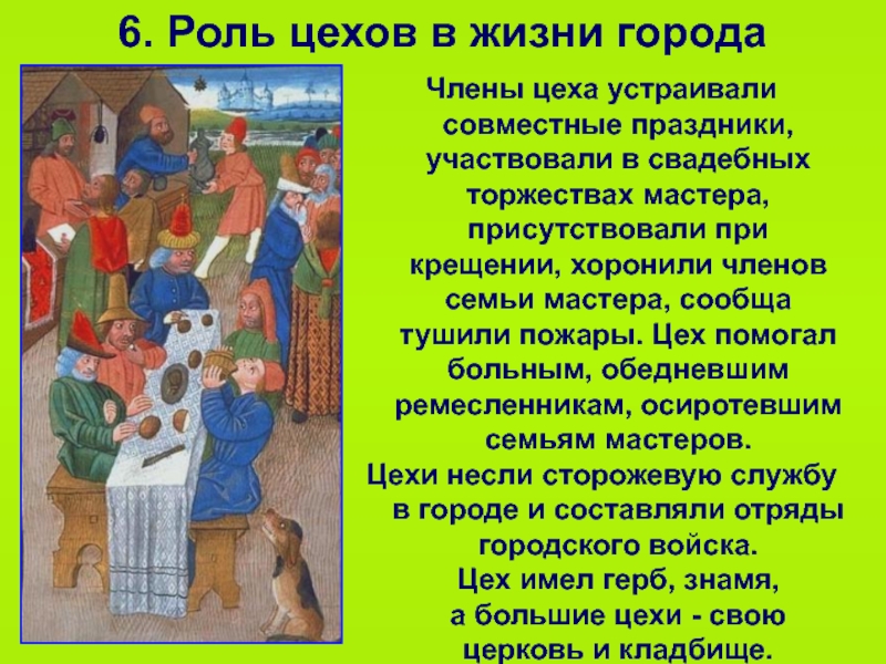 6 ремесло. Формирование средневековых городов городское ремесло 6 класс таблица. Формирование средневековых городов 6 класс цехи. Роль цеха в жизни Ремесленника. Роль цехов в жизни города.