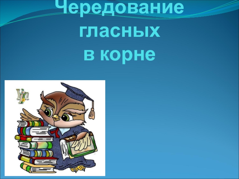 Презентация Чередование гласных в корне