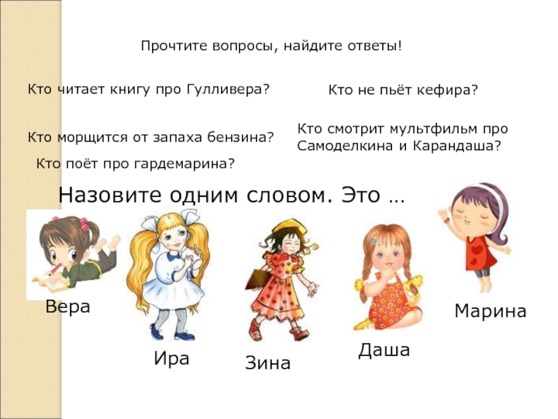 Отвечай кто это что это. Прочитал какой вопрос. Найти вопросы отвечает кого. Отыскала какой вопрос. К тексту описанию можно подобрать вопрос.