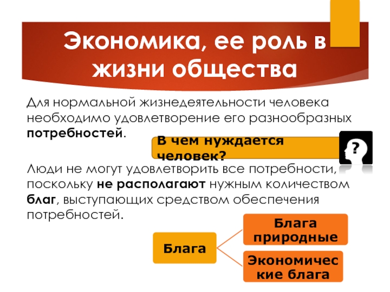 Создание благ необходимых для удовлетворения потребностей людей