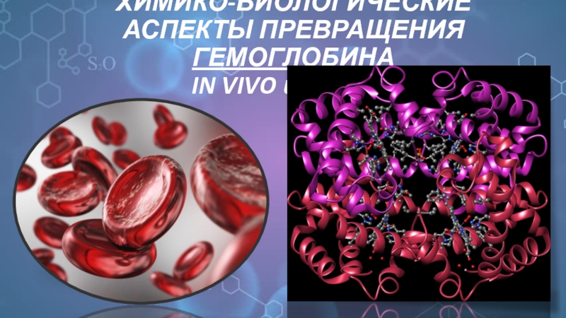 ХИМИКО-БИОЛОГИЧЕСКИЕ АСПЕКТЫ ПРЕВРАЩЕНИЯ ГЕМОГЛОБИНА IN VIVO и IN VITRO