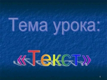 Текст