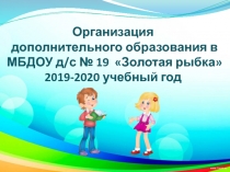 Организация дополнительного образования в МБДОУ д/с № 19 Золотая рыбка