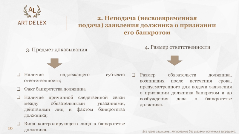 Контролирующие должника лица при банкротстве. Признаки контролирующего лица должника. Презумпции ответственности контролирующих лиц должника. Виды ответственности контролирующих должника лиц в банкротстве..