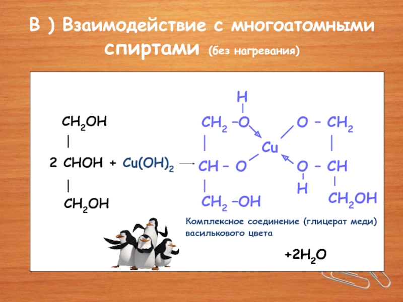 Органические реакции с гидроксидом меди 2