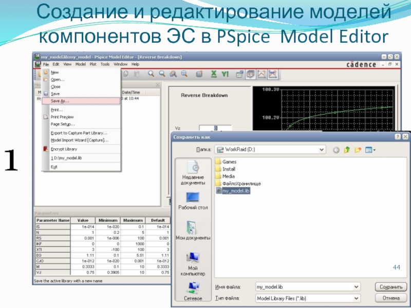 Редактирование модели