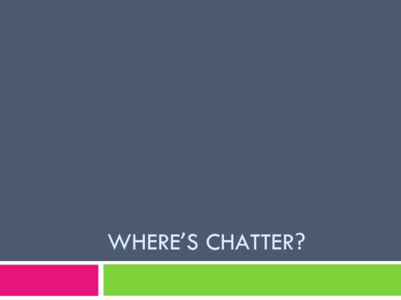 Where`s chatter? 2 класс
