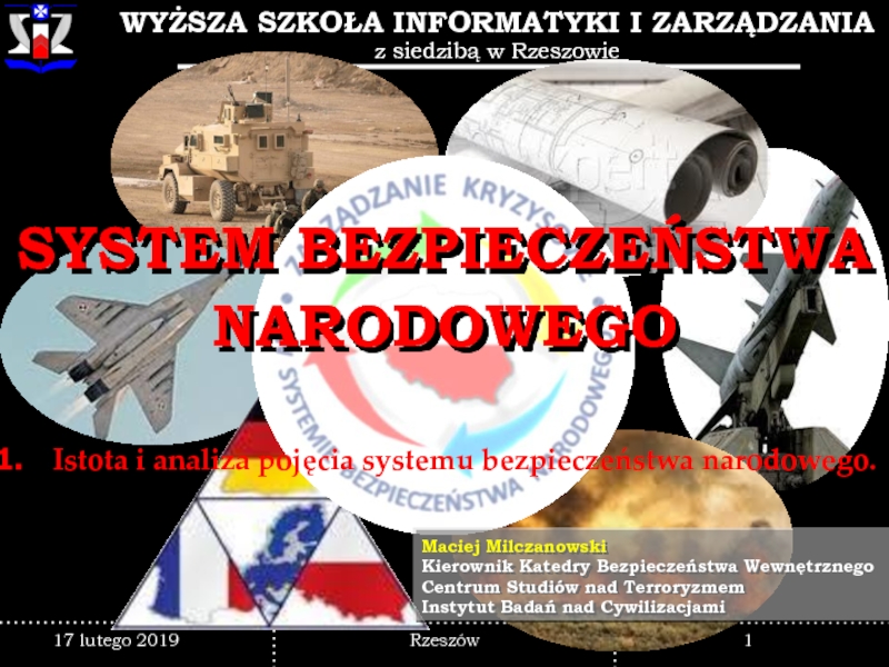 SYSTEM BEZPIECZEŃSTWA NARODOWEGO