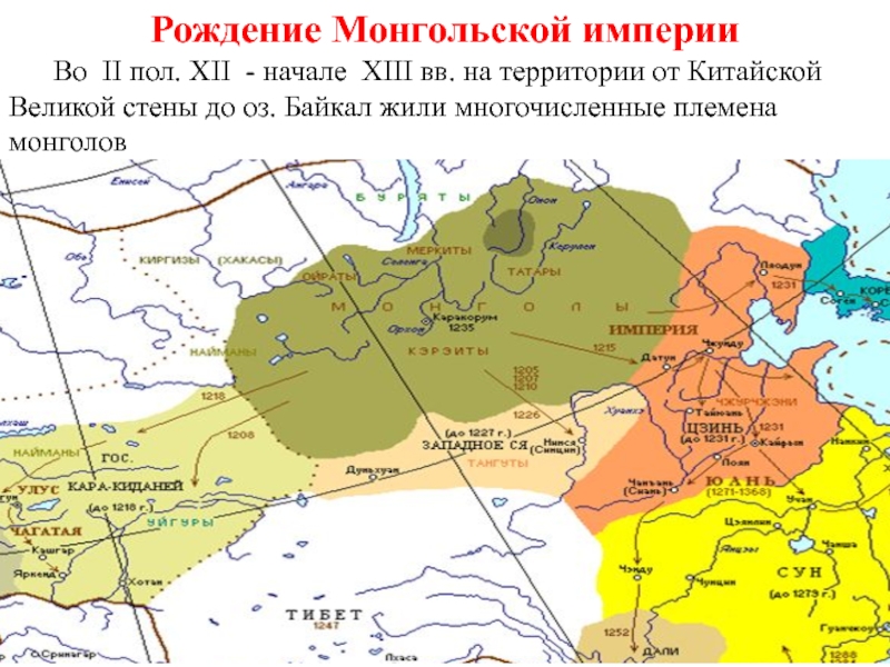 Карта великой монгольской империи