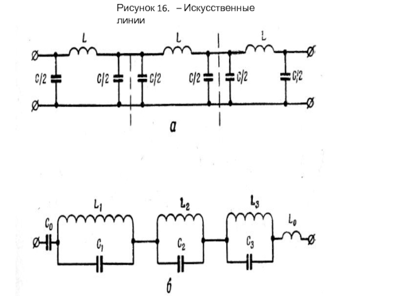 Искусственная линия связи схема