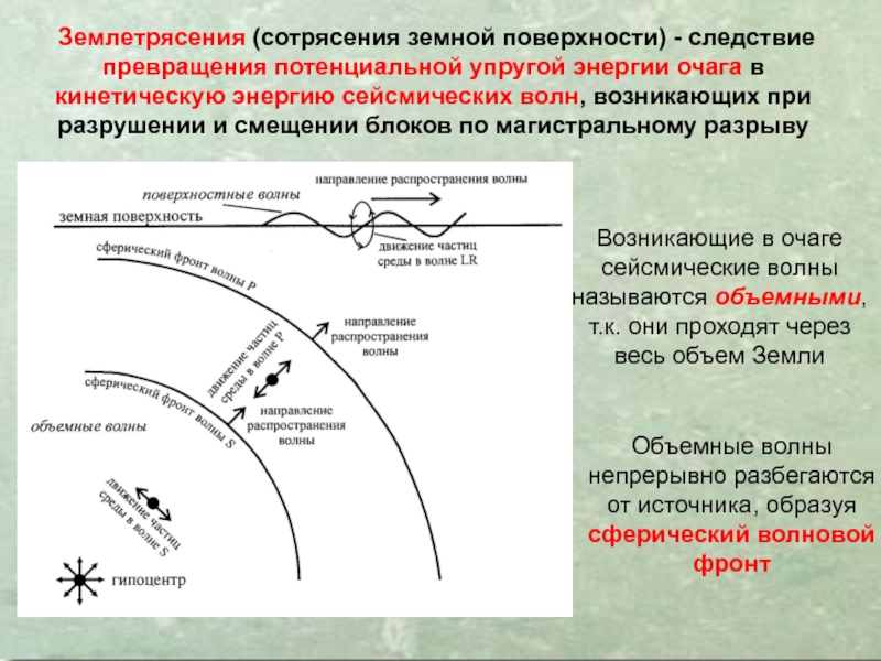 Сейсмические волны презентация