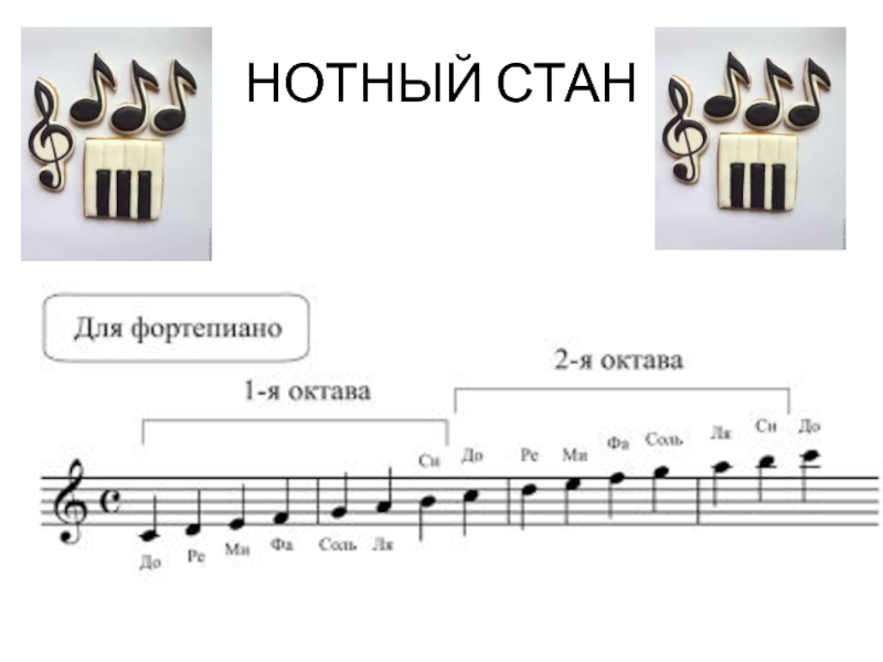 Фото нотного стана