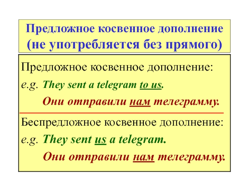 Презентация прямое и косвенное дополнение 5 класс