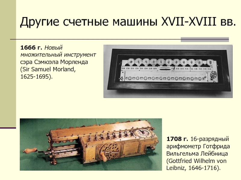 Машина лейбница презентация