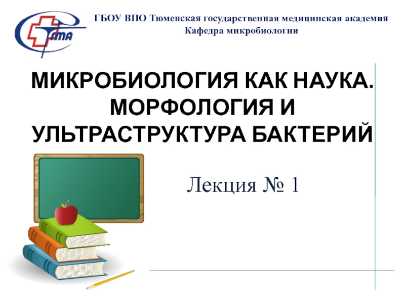 Презентация МИКРОБИОЛОГИЯ КАК НАУКА. МОРФОЛОГИЯ И УЛЬТРАСТРУКТУРА БАКТЕРИЙ