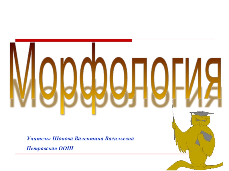 Морфология 7 класс