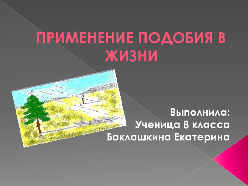 Презентация применение подобия. Применение подобия в жизни. Применение подобия в жизни человека презентация на тему. Применение подобия в технике. Применение подобия в жизни 8 класс презентация.