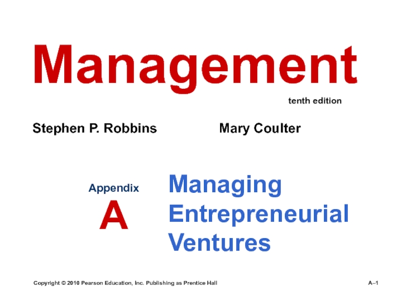 Managing Entrepreneurial Ventures