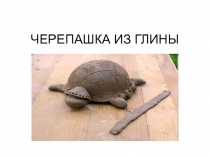 Черепашка из глины