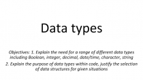 Data types