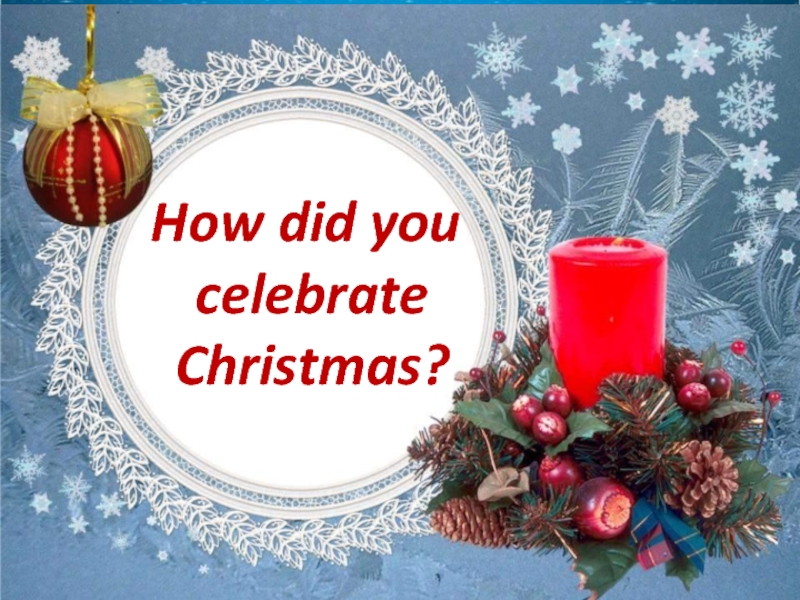 How did you celebrate Christmas?