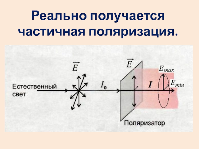 Рисунок соответствующий частично поляризованному свету