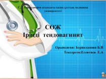 С.Д Асфендияров атындағы қазақ ұлттық медицина университеті СӨЖ Іріңді