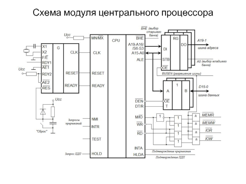 Электрическая схема процессора