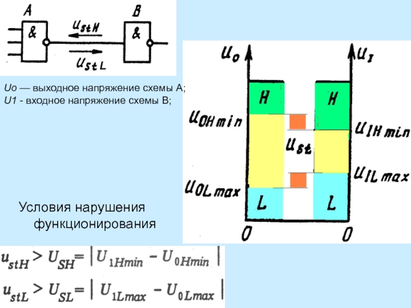 Напряжение в схеме