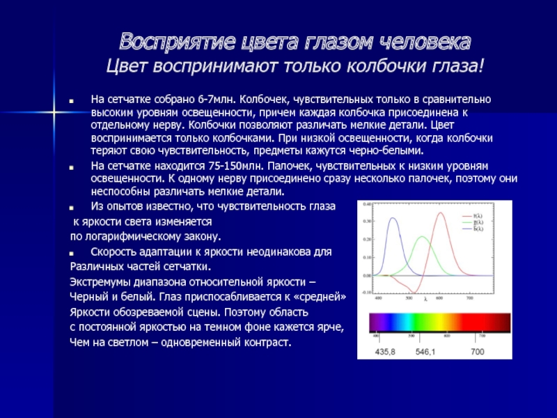 Нарушение деятельности колбочек