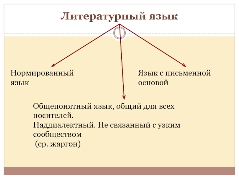 Национальный и литературный язык