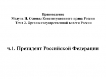 Президент РФ