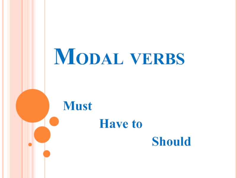 Modal verbs