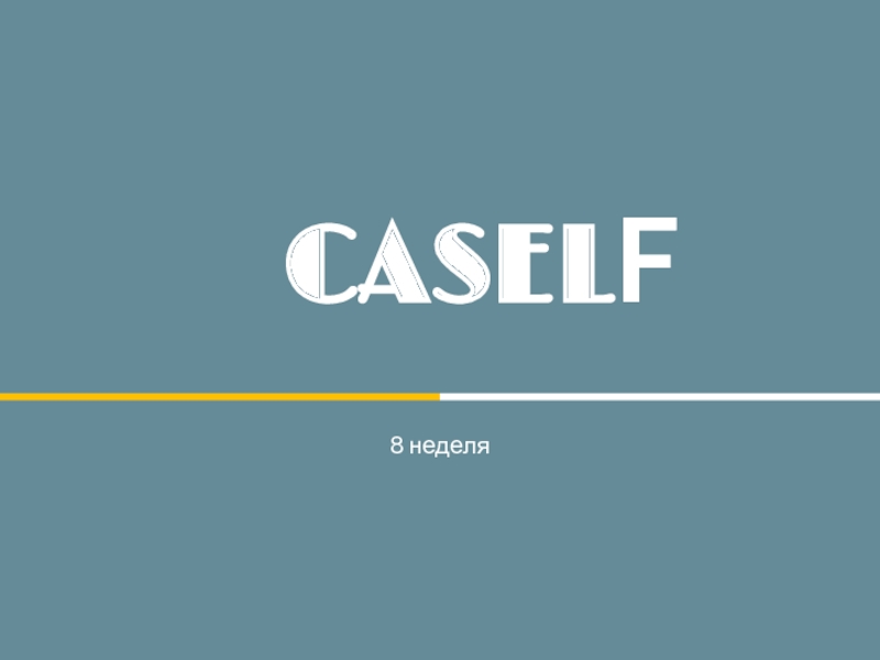 CASEL F
8 неделя