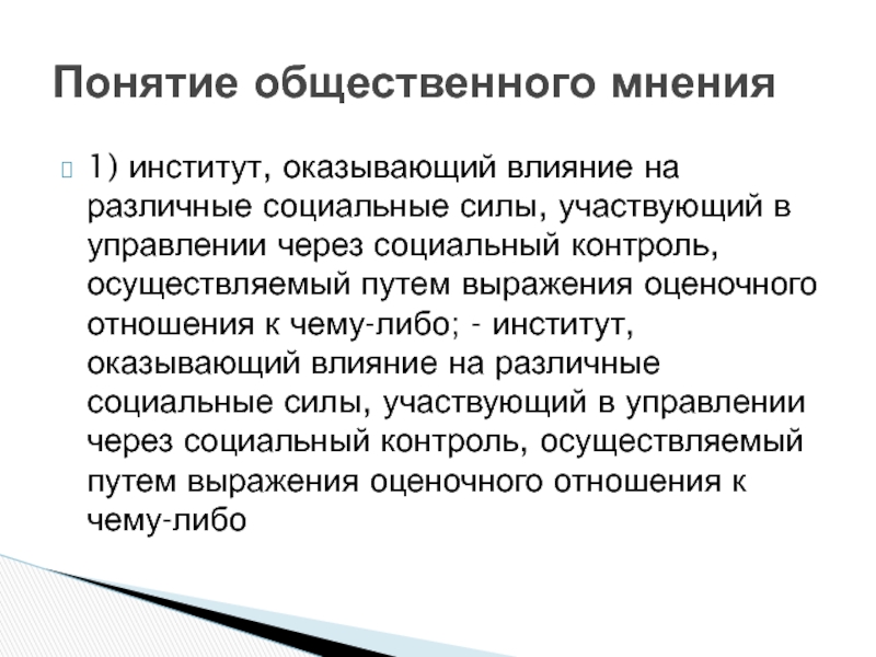 Общественное мнение презентация