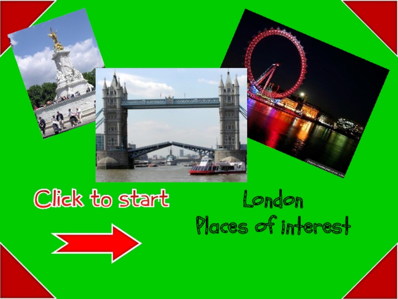 Презентация Игра — London Places of interest