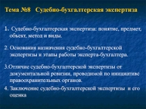  Судебно-бухгалтерская экспертиза 