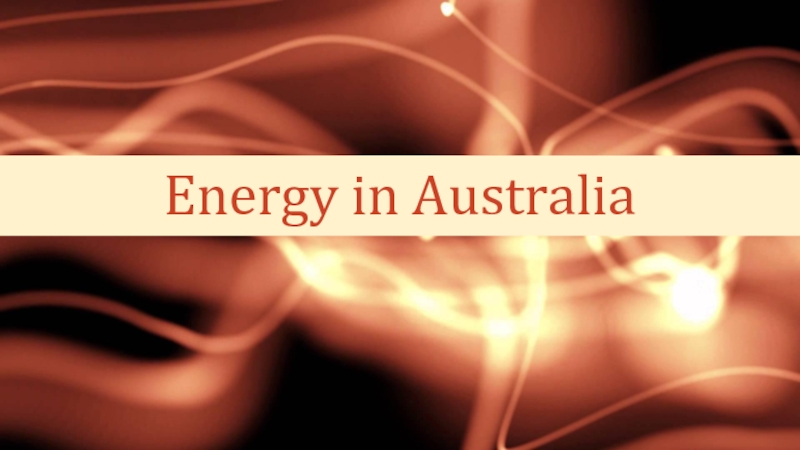 Energy in Australia