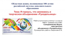 Областная акция, посвященная 100-летию российской системы дополнительного
