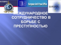 Международное сотрудничество в борьбе с преступностью