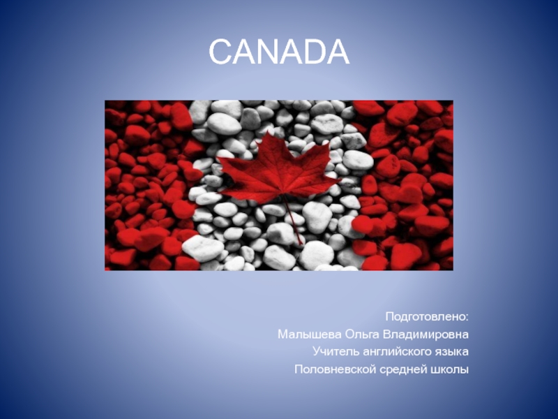 Canada. Presentation
