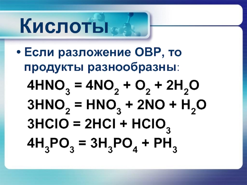 Дана схема окислительно восстановительной реакции hno3