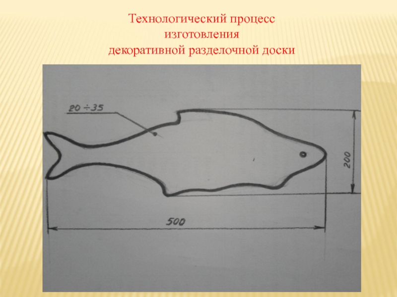 Чертеж разделочной доски 5 класс с размерами