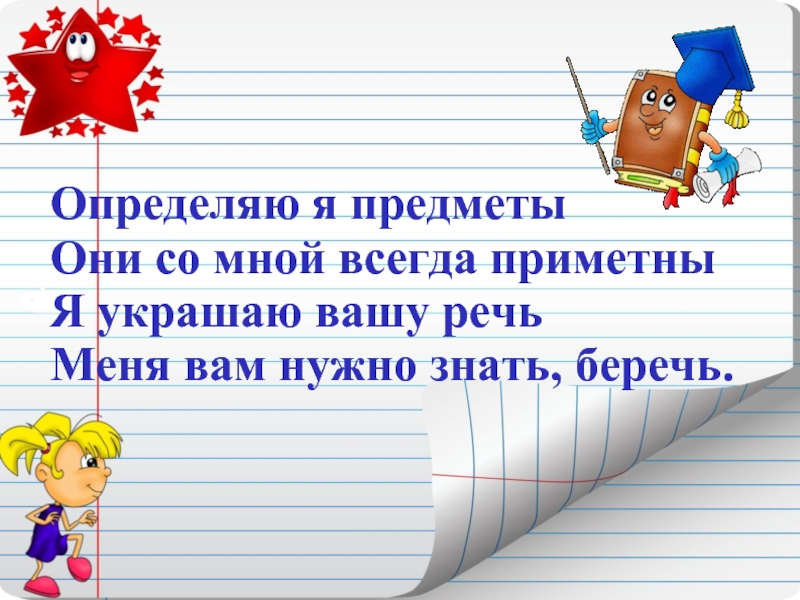 Части речи 4 класс повторение презентация