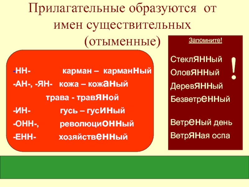 Образуйте имена. Прилагательные от существительных. От существительных образовать прилагательные. От прилагательного образовать существительное. Образование прилагательных от сущест.