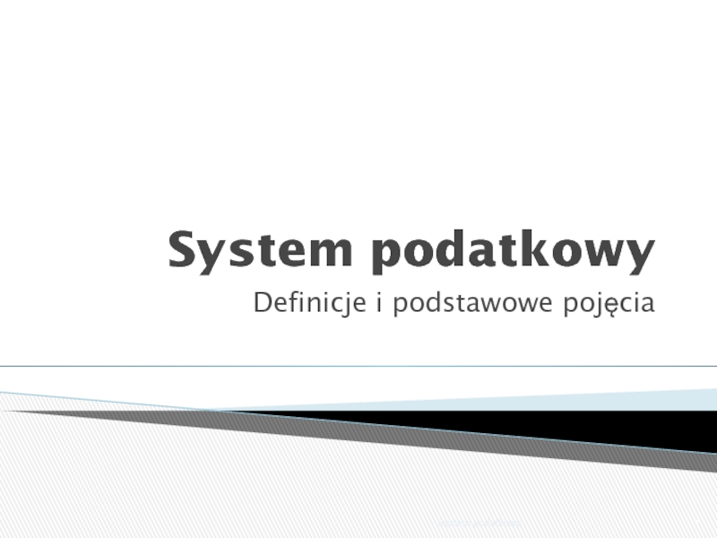 System podatkowy