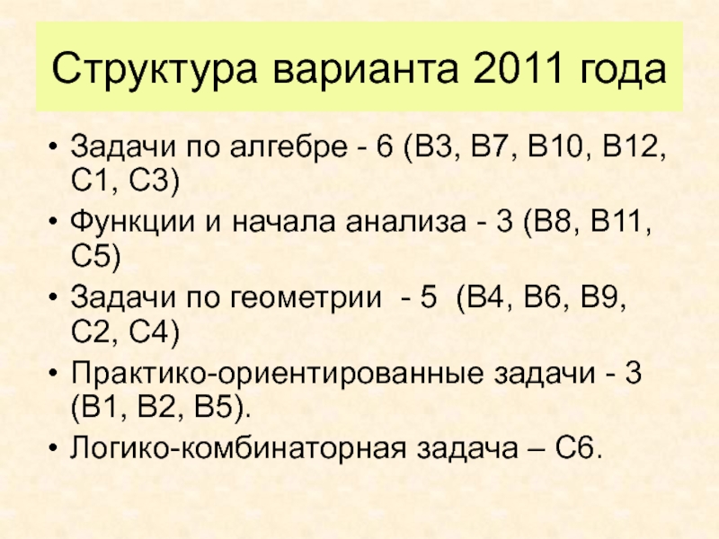Реальные варианты ГИА по математике 2012