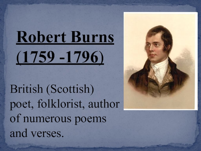 Robert Burns на английском