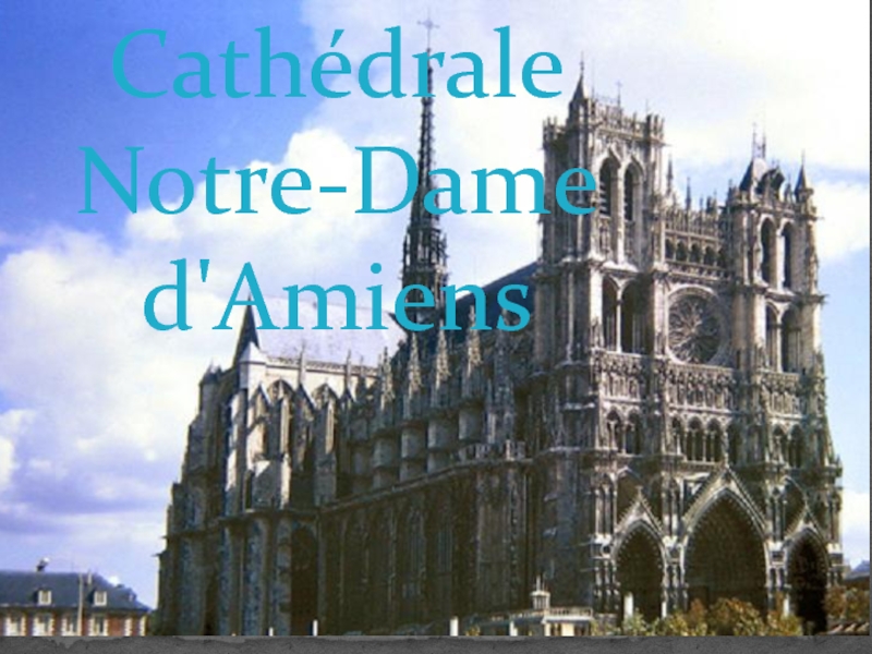 Cathédra l e Notre-Dame d'Amiens